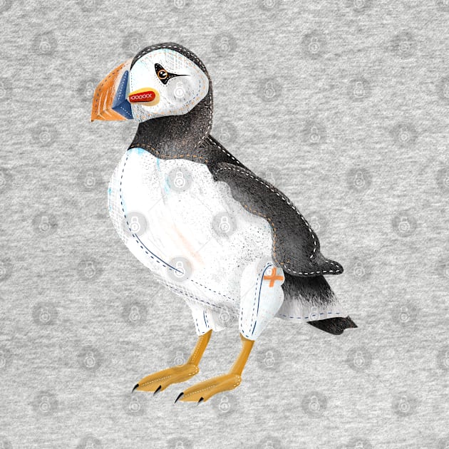 Painted Puffin by mailboxdisco